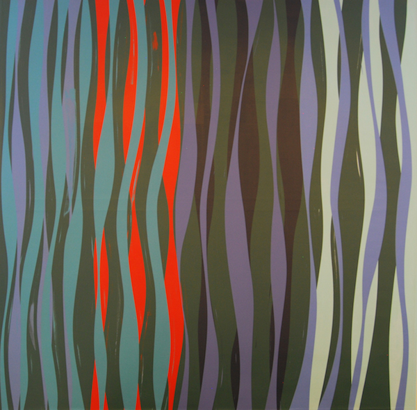 Wavelength, (Mesopelagic Three) 2014. Acrylic on Canvas. 60 x 60 inches