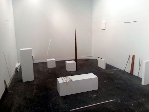 Installation by Fernanda Gomes at Alison Jacques Gallery