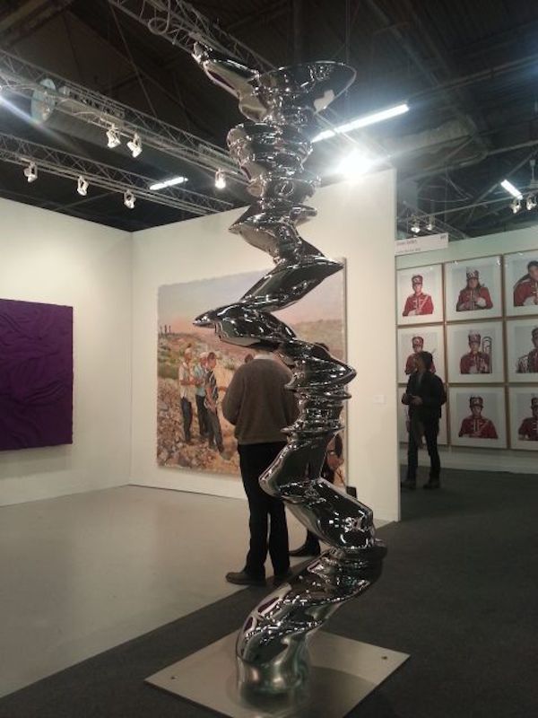 Tony Cragg, Elliptical Column, 2013 at Lisson Gallery