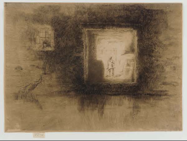 Nocturne: Furnace, 1879-80, etching and drypoint on paper. Courtesy of the Freer Gallery of Art.