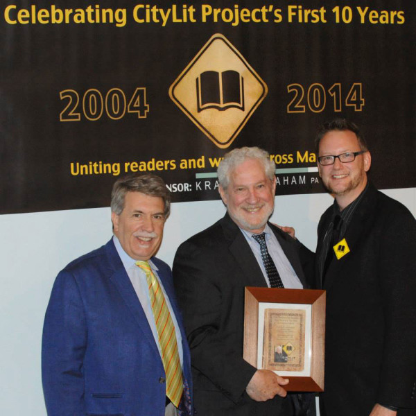 GreggWilhelm-founding-chair-Chic-Dambach-and-board-chair-Bunky-Markert-at-CityLit's-10th-anniv-1