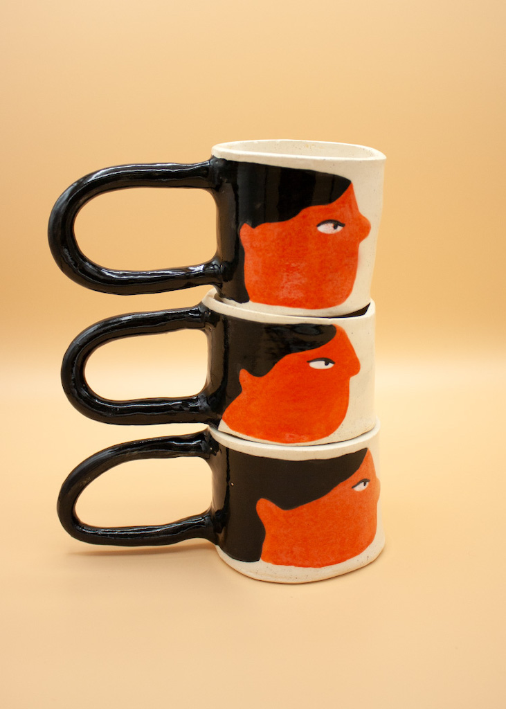 Mug Penguin Orange/Black
