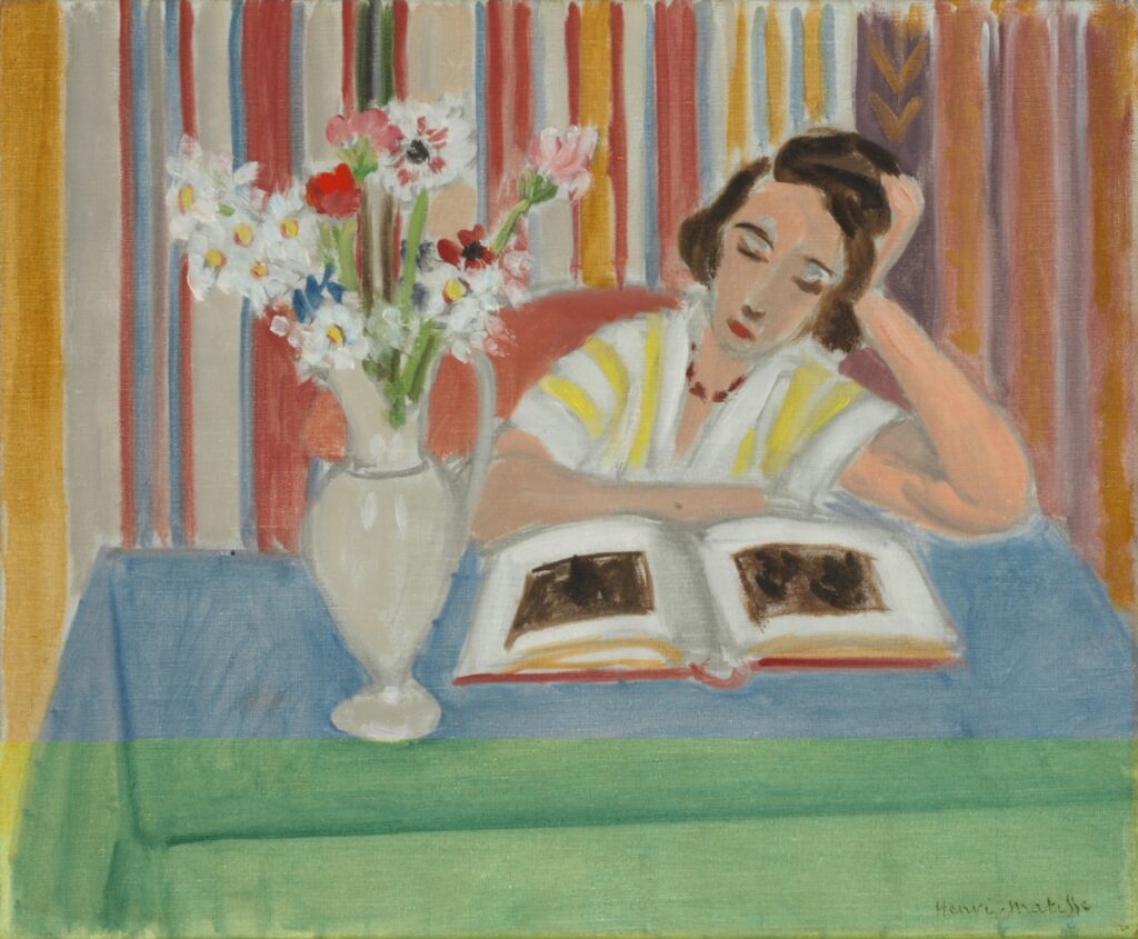 7 Henri Matisse, "Girl Reading, Vase of Flowers," 1922. Baltimore Museum of Art: The Cone Collection, formed by Dr. Claribel Cone and Miss Etta Cone of Baltimore,